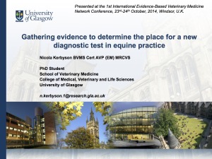 EBVM Presentation - Kerbyson - Diagnostic Test